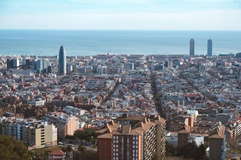 Barcelona centrum en boulevard