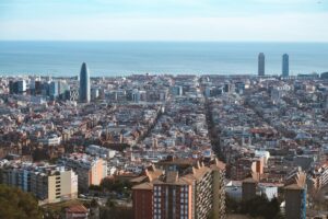 Barcelona centrum en boulevard