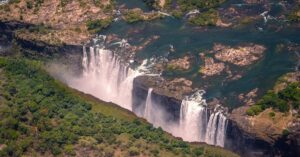 De indrukwekkende Victoria Falls