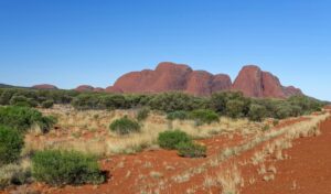 Uluru bij zonsondergang